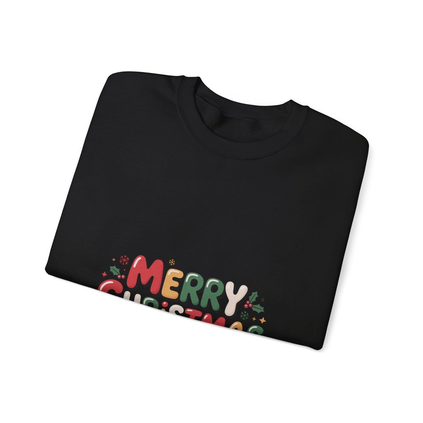 Christmas Crewneck Sweatshirt — Festive "Merry Christmas" Holiday Pullover