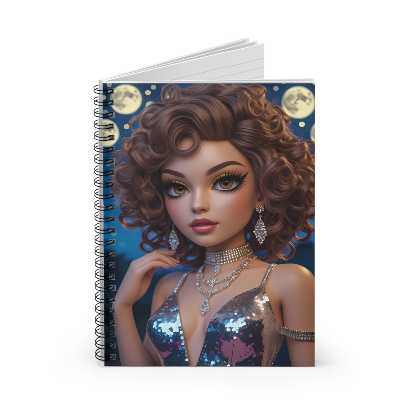 Glamour Girl Spiral Notebook