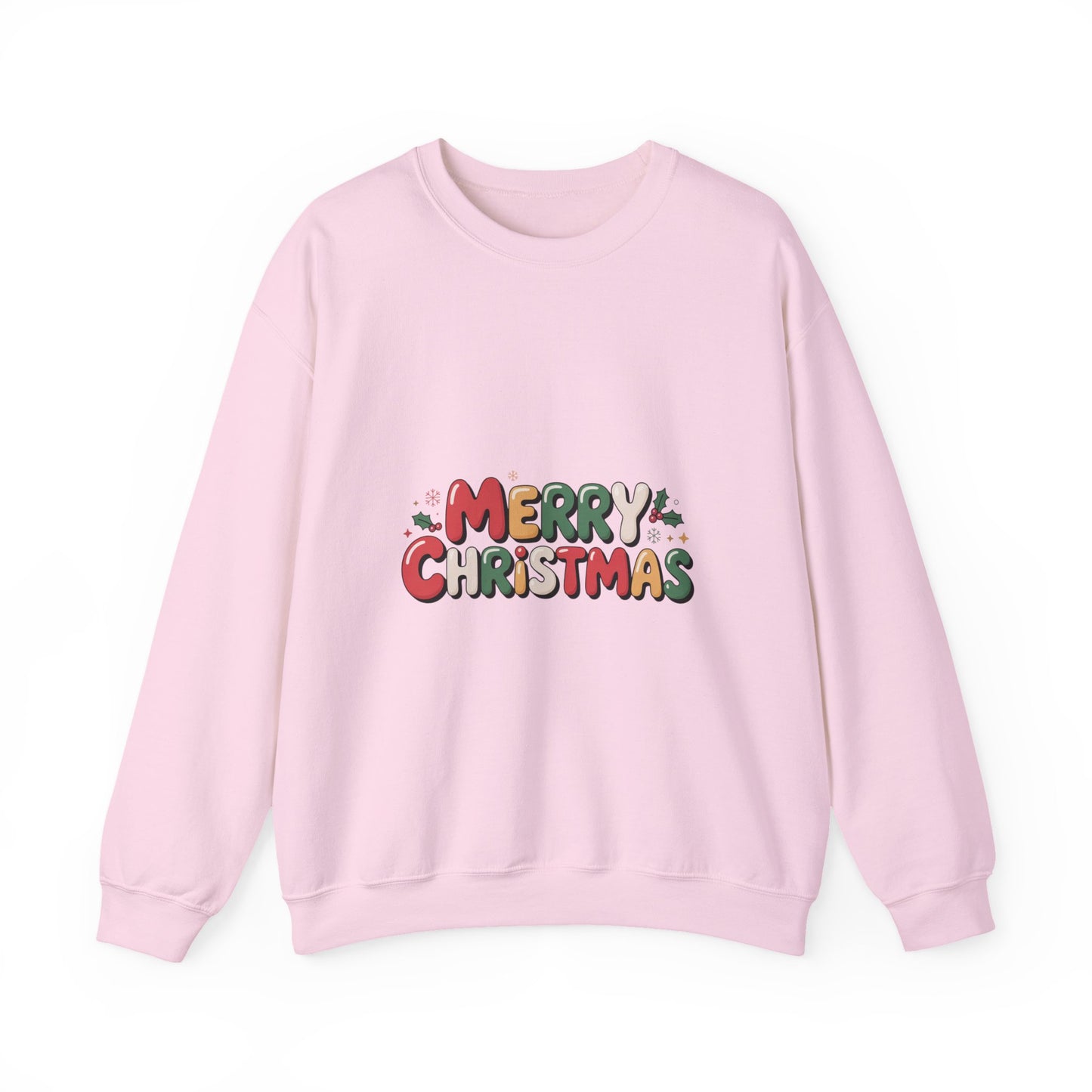 Christmas Crewneck Sweatshirt — Festive "Merry Christmas" Holiday Pullover