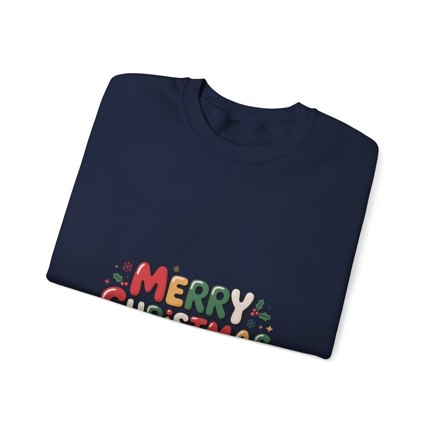 Christmas Crewneck Sweatshirt — Festive "Merry Christmas" Holiday Pullover