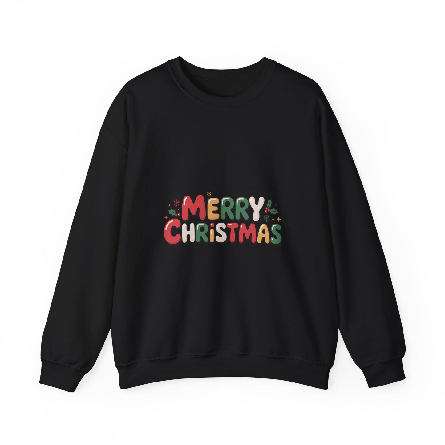 Christmas Crewneck Sweatshirt — Festive "Merry Christmas" Holiday Pullover