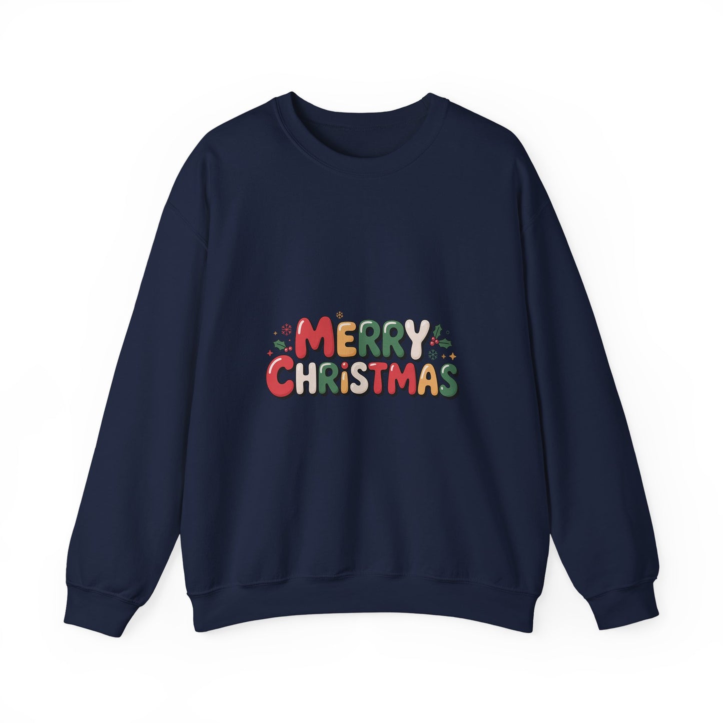 Christmas Crewneck Sweatshirt — Festive "Merry Christmas" Holiday Pullover