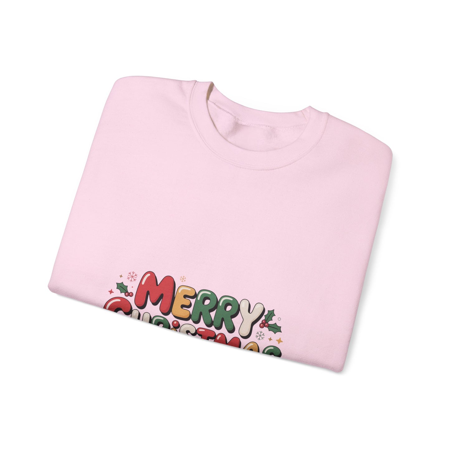 Christmas Crewneck Sweatshirt — Festive "Merry Christmas" Holiday Pullover